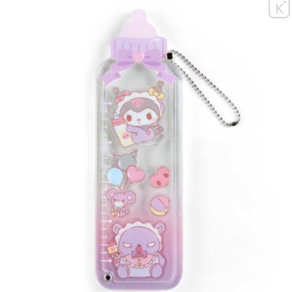 ✅Sanrio Kuromi Long Custom Acrylic Charm Baby Bottle
